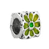 Metal Jewelry Accessories Hollow Rose Flower And Heart Shaped Padlock Two In One Charm Electroplated With Totem Pattern