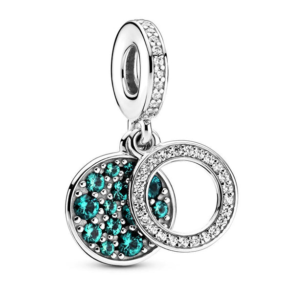 Metal Jewelry Accessories Hollow Rose Flower And Heart Shaped Padlock Two In One Charm Electroplated With Totem Pattern