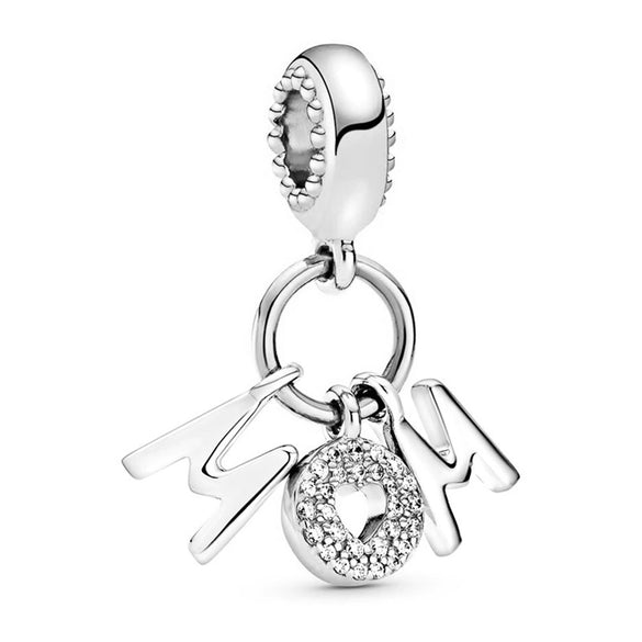 Metal Jewelry Accessories Hollow Rose Flower And Heart Shaped Padlock Two In One Charm Electroplated With Totem Pattern