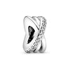 Metal Jewelry Accessories Hollow Rose Flower And Heart Shaped Padlock Two In One Charm Electroplated With Totem Pattern