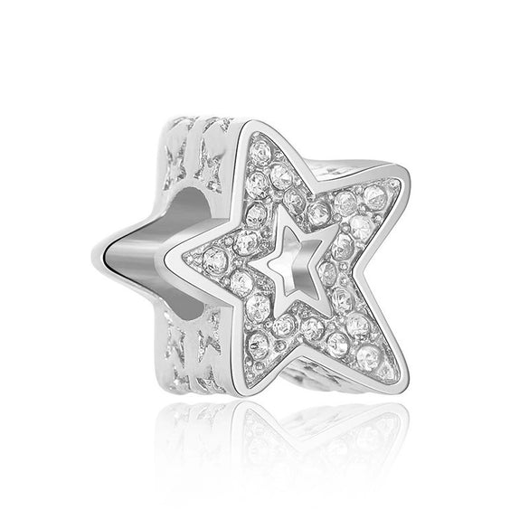 Metal Jewelry Accessories Hollow Rose Flower And Heart Shaped Padlock Two In One Charm Electroplated With Totem Pattern