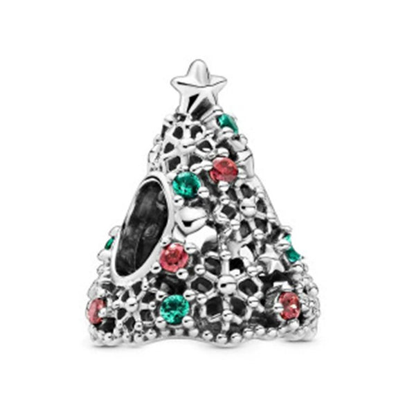 Metal Jewelry Accessories Hollow Rose Flower And Heart Shaped Padlock Two In One Charm Electroplated With Totem Pattern