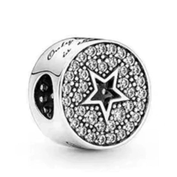 Metal Jewelry Accessories With Silver Rhinestone And Diamondembedded Beaded Pendant Totem Pattern Electroplating Process