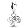 Metal Jewelry Accessories With Silver Rhinestone And Diamondembedded Beaded Pendant Totem Pattern Electroplating Process