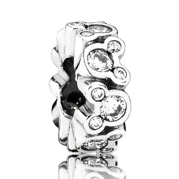 Metal Jewelry Accessories With Silver Rhinestone And Diamondembedded Beaded Pendant Totem Pattern Electroplating Process