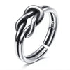 Metal Jewelry Open Couple Ring Punk Retro Style Heart Shape Alloy Electroplated