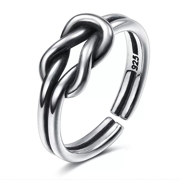 Metal Jewelry Open Couple Ring Punk Retro Style Heart Shape Alloy Electroplated