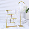 Metal Jewelry Rack T Shape Splicing Earrings For Studio Shooting Display