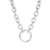 Metal Jewelry Set Electroplating Ins Style Regular Chain Necklace Earrings Hand Accessories Punk Hip Hop For Women