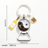 Metal Keychain Pendant With Tai Chi Gossip Pattern And Electroplating Design Fashion Style