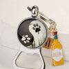 Metal Keychain Pendant With Tai Chi Gossip Pattern And Electroplating Design Fashion Style