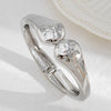 Metal Knotted Smooth Ins Style Geometric Electroplated Bracelet