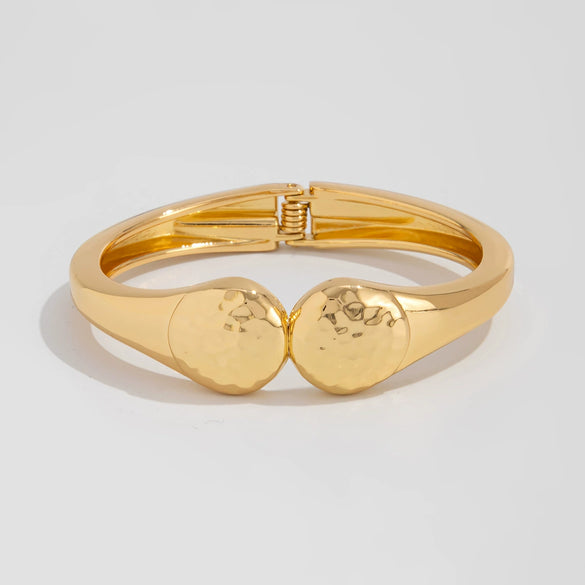 Metal Knotted Smooth Ins Style Geometric Electroplated Bracelet