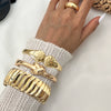 Metal Knotted Smooth Ins Style Geometric Electroplated Bracelet