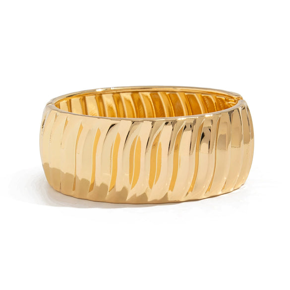 Metal Knotted Smooth Ins Style Geometric Electroplated Bracelet