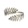 Metal Leaf Armband Bracelet With Plant Flowers Style And Electroplating Treatment