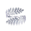 Metal Leaf Armband Bracelet With Plant Flowers Style And Electroplating Treatment