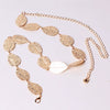 Metal Leaf Belt Waist Chain Female Dress Accessories