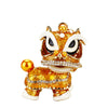 Metal Lion Rhinestone Creative Female Car Keychain Gift