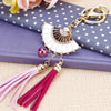 Metal Lion Rhinestone Creative Female Car Keychain Gift