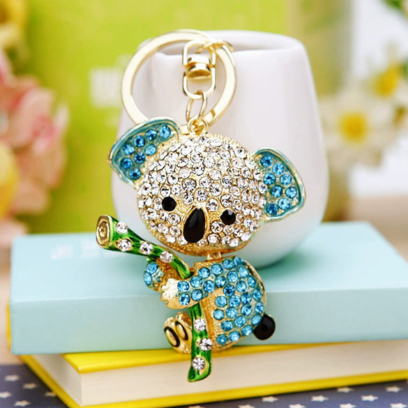 Metal Little Donkey Keychain For Women Diamondencrusted Bag Pendant