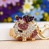 Metal Little Donkey Keychain For Women Diamondencrusted Bag Pendant