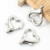 Metal Love Heart Shaped Electroplated Jewelry Buckle Accessories For Necklace Bracelet Bag