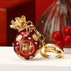 Metal Lucky Bag Pattern Car Keychain For Women Creative Bag Pendant