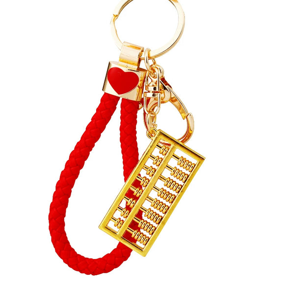 Metal Lucky Charm Abacus Women's Keychain Bag Pendant