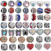 Metal Microinlaid Totem Pattern Large Hole Beads Jewelry Accessories For Girls' Fashion Bracelet With Electroplating Treatment