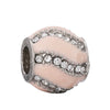 Metal Microinlaid Totem Pattern Large Hole Beads Jewelry Accessories For Girls' Fashion Bracelet With Electroplating Treatment