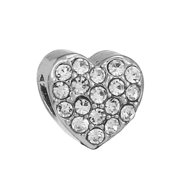 Metal Microinlaid Totem Pattern Large Hole Beads Jewelry Accessories For Girls' Fashion Bracelet With Electroplating Treatment