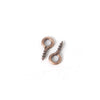 Metal Natural Geometric Sheep's Eye Screw Horn Round Head Hanging Ring Selftapping Thread Nail Small Hook Pendant Diy Handmade Jewelry Accessories