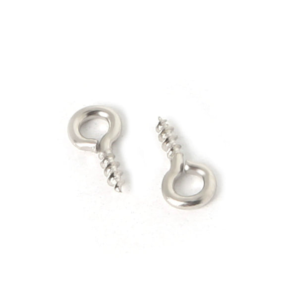 Metal Natural Geometric Sheep's Eye Screw Horn Round Head Hanging Ring Selftapping Thread Nail Small Hook Pendant Diy Handmade Jewelry Accessories