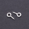 Metal Natural Geometric Sheep's Eye Screw Horn Round Head Hanging Ring Selftapping Thread Nail Small Hook Pendant Diy Handmade Jewelry Accessories