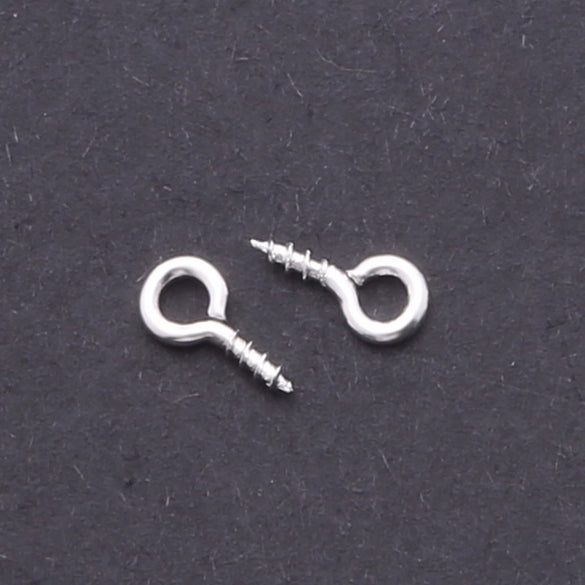 Metal Natural Geometric Sheep's Eye Screw Horn Round Head Hanging Ring Selftapping Thread Nail Small Hook Pendant Diy Handmade Jewelry Accessories