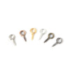 Metal Natural Geometric Sheep's Eye Screw Horn Round Head Hanging Ring Selftapping Thread Nail Small Hook Pendant Diy Handmade Jewelry Accessories
