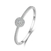 Metal Natural Style Diamond Gypsophila Round Women's Electroplated Bracelet
