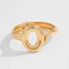 Metal Niche Liquid Metal Beat Pattern Spring Buckle Wide Bracelet With Electroplating