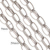Metal O Shaped Oval Stainless Steel Chain Electroplated Diy Bracelet And Pearl Necklace Lengthening Accessory