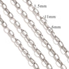 Metal O Shaped Oval Stainless Steel Chain Electroplated Diy Bracelet And Pearl Necklace Lengthening Accessory