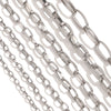 Metal O Shaped Oval Stainless Steel Chain Electroplated Diy Bracelet And Pearl Necklace Lengthening Accessory