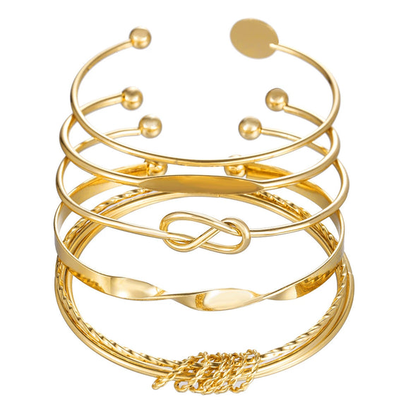 Metal Open Bracelet Iron Alloy Geometric Electroplated For Women And Unisex