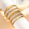 Metal Open Bracelet Iron Alloy Geometric Electroplated For Women And Unisex