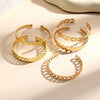 Metal Open Bracelet Iron Alloy Geometric Electroplated For Women And Unisex