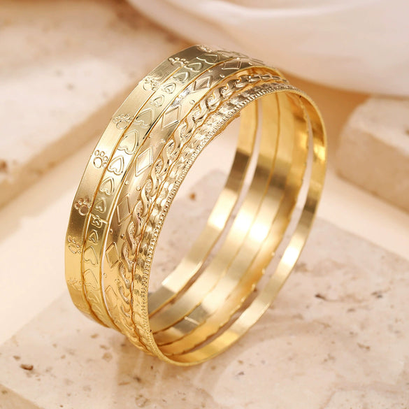 Metal Open Bracelet Iron Alloy Geometric Electroplated For Women And Unisex