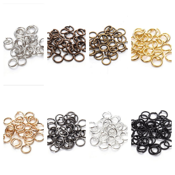Metal Open Ring For Diy Jewelry Making With Electroplated Finish Wholesale Jewelry Accessory