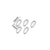 Metal Oval Specialshaped Ring Jewelry Accessories Electroplated Pendant For Diy Earrings Bracelet Necklace