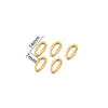 Metal Oval Specialshaped Ring Jewelry Accessories Electroplated Pendant For Diy Earrings Bracelet Necklace