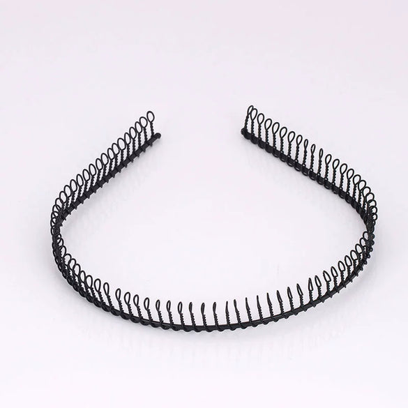 Metal Painted Hair Band Unisex Wave Head Band